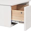 vidaXL Nočný stolík 2 ks Biela 37 x 35 x 18,5 cm Borovicový masív