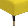 vidaXL Pohovka v tvare L žltá 279x140x70 cm zamat