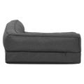 vidaXL Ergonomický matrac pre psa 75x53 cm ľanový vzhľad flís tmavošedý