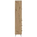 vidaXL Highboard Remeselný dub 69,5 x 34 x 180 cm Kompozitné drevo
