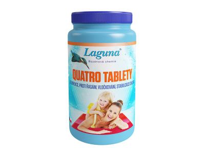 Multifunkčné tablety na chlórovú dezinfekciu bazénovej vody LAGUNA 4v1 Quatro 1kg