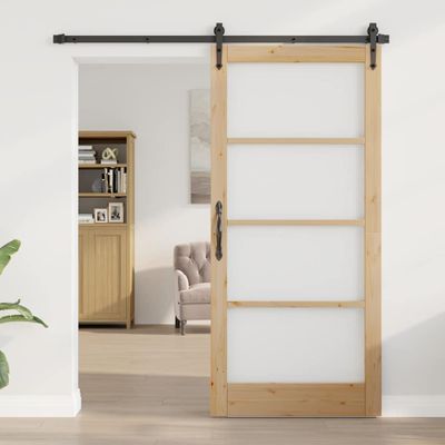 vidaXL Vnútorné dvere ORKDAL Hnedá 93 x 202 cm