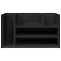 vidaXL Organizér na stôl čierny 44,5x24x25 cm kompozitné drevo