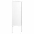 vidaXL Záhradná clona na súkromie Rezací Biela 50 x 140 cm