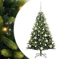 vidaXL Umelý vianočný stromček s kĺbmi 150 LED Zelená 120 cm PVC a PE