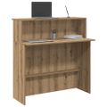 vidaXL Recepčný stôl dub artisan 100x50x103,5 cm kompozitné drevo