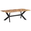 vidaXL Jedálenský stôl 200x100x75 cm, drevený masív s medovým náterom