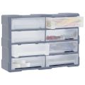 vidaXL Organizér s 8 veľkými zásuvkami 52x16x37 cm
