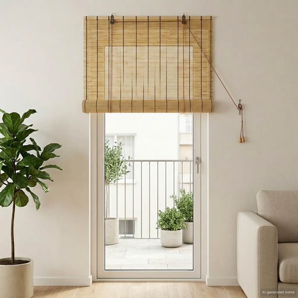 vidaXL Roleta Prírodná 60 x 220 cm Rákosie