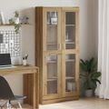 vidaXL Vysoká skrinka dub artisan 82,5x30,5x185 cm spracované drevo