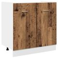 vidaXL Skrinka pod drez “Lyon”, staré drevo 80x46x81,5 cm