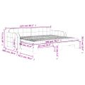 vidaXL Rozkladacia denná posteľ s matracmi tmavozelená 90x200 cm zamat