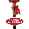 vidaXL Vianočná pouličná lampa so Santom 180 cm, LED