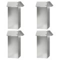 vidaXL Slimákové zábrany 12 ks 100 x 3,5 x 25 cm Pozinkovaná oceľ
