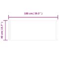 vidaXL LED kúpeľňové zrkadlo 100x40 cm
