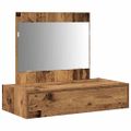 vidaXL Toaletný stolík Hnedá 83 x 40 x 70 cm Kompozitné drevo
