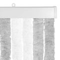 vidaXL Záves proti hmyzu z chenille Svetlo šedá a biela 56 x 200 cm