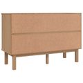 vidaXL Zásuvkový kabinet so zásuvkou OTTA Čierna 111 x 43 x 73,5 cm