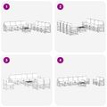 vidaXL Záhradná súprava gaučov 9 ks Prírodná a antracitová
