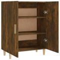 vidaXL Komoda dymový dub 70x34x90 cm spracované drevo