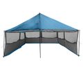 vidaXL Rodinný stan Modrá 600 x 400 x 268 cm Polyester a oceľ