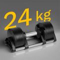 Činka liatinová nastaviteľná 1x2-24kg, REBEL ACTIVE RBA-2332-24