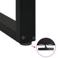 vidaXL Nohy konferenčného stolíka v tvare U, 2 ks, čierne, 60 x (42-43) cm, oceľové