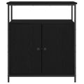vidaXL Servírovacia skriňa Čierny dub 70 x 30 x 80 cm Kompozitné drevo