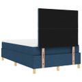 vidaXL LED box s pružinami s čelnou doskou Modrá 120 x 190 cm látka