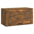 vidaXL Nástenný botník dymový dub 70x35x38 cm borovicový masív