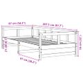 vidaXL Denná posteľ s matracom biela 80x200 cm masívna borovica