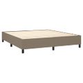 vidaXL Posteľný rám boxspring s matracom sivohned 160x200 cm látka