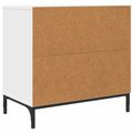 vidaXL Nočný stolík Biela 63.5 x 36 x 61 cm Kompozitné drevo
