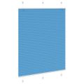 vidaXL Plisovaná roleta modrá 110x100 cm, šírka látky 109,4 cm, polyester