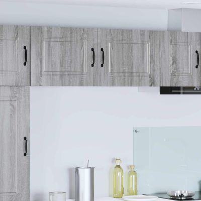 vidaXL Dvierka na umývačku Kalmar 2 pcs Sivý Sonoma 50 x 31 x 40 cm
