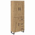 vidaXL Highboard 2 ks Remeselný dub 69,5 x 34 x 180 cm