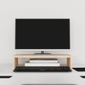 vidaXL Stojan na monitor 50x27x10 cm masívna borovica