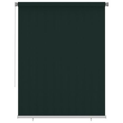 vidaXL Vonkajšia zatemňovacia roleta 180x230 cm tmavozelená HDPE