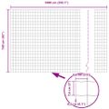 vidaXL Euro plot 1,6 x 10 m Železo potiahnuté PVC