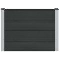 vidaXL Vyvýšený záhradný záhon Čierna 100 x 30 x 72 cm WPC a hliník