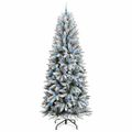 vidaXL Umelý vianočný stromček Biela 240 cm PVC a plast a oceľ a PE