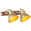 vidaXL Industriálna nástenná lampa mosadzná 45x25 cm E27