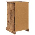 vidaXL Nočný stolík Staré drevo 39 x 39 x 67,5 cm Kompozitné drevo