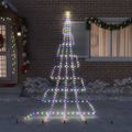 vidaXL LED Vianočný stromček so zemnými kolíkmi Viacfarebný 511 cm Kov