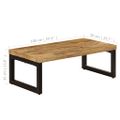 vidaXL Konferenčný stolík 100x50x35 cm, mangový masív a oceľ