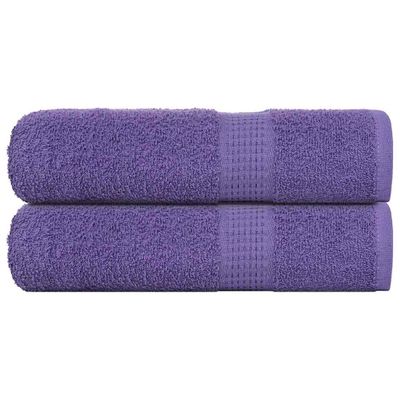 vidaXL Utierky na ruky FROGN 2 ks fialové 50x100 cm 360 g/m²