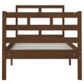vidaXL Posteľný rám medový masívne drevo 75x190 cm malé jednolôžko