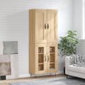 vidaXL Vysoká skrinka dub sonoma 69,5x34x180 cm spracované drevo