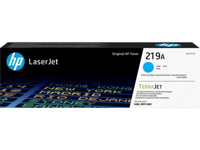 HP 219A, Azúrový originálny toner. kazeta, W2191A