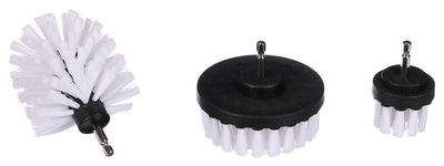 Sada kartáčov na vrtačku na čistenie auta CAR DETAILING DRILL BRUSH 3 SOFT, 3ks SIXTOL
